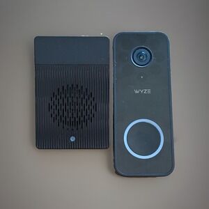 Wyze Video Doorbell V2 Wired 2K HD Smart Camera WVDWDV2 MicroSD Chime UNTESTED
